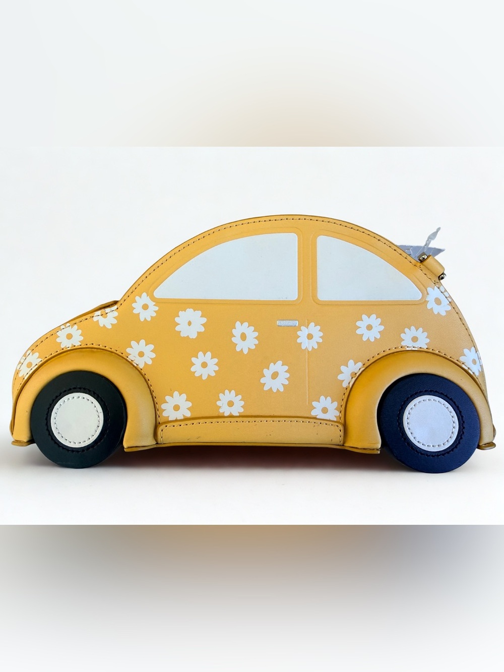 SOLD! NWT Kate Spade Beep Beep Car K6051 Crossbody Bag Yellow RARE w Dust Bag - Picture 5 of 12